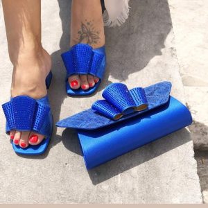 Blue Italian Shoe & Bag
